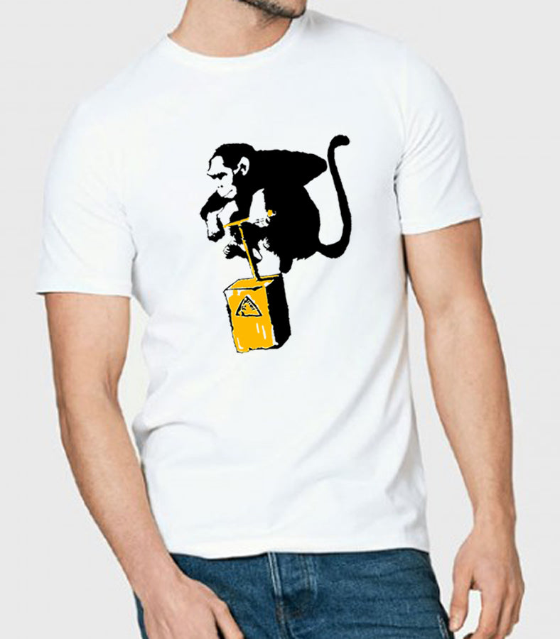 Banksy Monkey Bomber Detonator T Shirt from Batman v Superman Lex Luthor FARQ