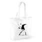 Banksy Flower Thrower Organic Shopping Bag